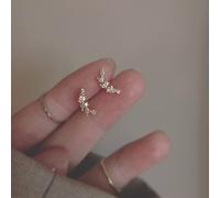 TEMU Un par de aretes retro de lujo con de de circonita sintética colocadas en los lados y , que exudan un elegante y de de dama. Son versátiles todo el año y un regalo para buenos , de y profesores