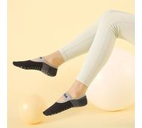 TEMU Un Par de Calcetines Antideslizantes para Yoga para Mujeres, Bolsa Trasera Sin Cinturón de Color Sólido, Botitas Deportivas Versátiles