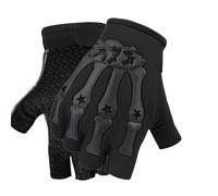 TEMU Un par de guantes de medio dedo para ciclismo al , unisex, guantes antideslizantes, ideales para fitness, senderismo, pesca y actividades de ciclismo