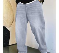 TEMU Un par de jeans vaqueros Y2K vintage , ideales para a día, uso casual y actividades al aire libre para hombre