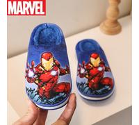 TEMU Un Par de Pantuflas de Interior Nuevas de Marvel Iron Man para Niños, Cómodas para Niños y Niñas, Pantuflas Casuales Cálidas con Antideslizante y Forro de Peluche