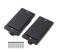 TEMU Un par de pastillas de guitarra bobina en metal con imán y 8 tornillos