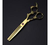 TEMU Un par de tijeras de peluquería profesionales de 6.0 pulgadas, ligeras y con mango de , diseño de dorado, adecuadas para peinar, cortar, recortar flequillos, adelgazar y texturizar el cabello