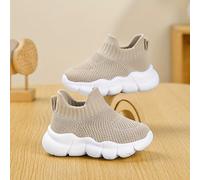 TEMU Un par de zapatos tipo calcetín de EVA de caña con blanda para bebés, fáciles de poner, zapatos deportivos ligeros y cómodos para niños.