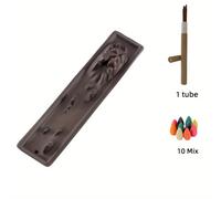 TEMU Un Porta Incienso con Varillas y Conos de Incienso Opcionales, Diseño Limpio y Ordenado. Ideal para Decoración del Hogar, Yoga y Ambientes de Spa, Porta Incienso Único es para Mejorar tu