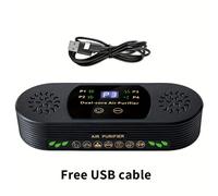 TEMU Un Purificador de Aire Compacto para Baños que Eficazmente Olores y Polvo, y se por USB. una Pantalla de , un Panel de Control Táctil y Ajustes Ajustables