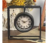 TEMU Un reloj de mesa decorativo individual, un reloj de estante vintage antiguo y único, adecuado para decorar en