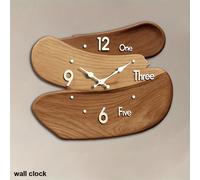 TEMU Un reloj de pared de madera con un diseño patchwork único, reimaginando del . Funciona silenciosamente sin , lo que lo adecuado para la decoración del hogar las fiestas y como regalo.