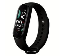 TEMU Un reloj deportivo con pantalla táctil LED diseñado para - una correa de PVC resistente, un formato de hora de 24 horas, ideal para y uso al