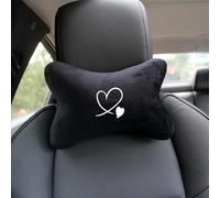 TEMU Un reposacabezas de felpa para asientos de coche que proporciona soporte y comodidad transpirables para el cuello