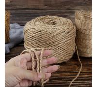 TEMU Un rollo de cuerda de de 50 metros, 3 mm de grosor - ideal para manualidades DIY, decoraciones artísticas, adornos festivos, envoltura de regalos, postes para gatos rascadores, jardinería y más