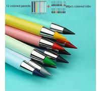 TEMU Un set de 100 lápices vibrantes con puntas duraderas, diseño sin tinta, disponible en 22 colores con HB y de plástico de 0.5 mm, ideal para dibujar, , y material escolar, para mayores de 14 años