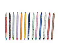 TEMU Un set de 13 bolígrafos borrables que no al corregir, con varios estilos, de secado rápido, suaves y sin ensuciar, perfectos para material de oficina