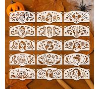 TEMU Un set de 15 plantillas con personajes clásicos de Disney, perfectas para pintar la cara. Esta colección Mini Stitch, y Minnie, Elsa y Anna, , , Moana, , .