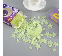 TEMU Un set de 200 pegatinas brillantes de estrellas y para el techo, perfectas para decorar dormitorios. decoraciones reutilizables son ideales para ocasiones como Ramadán, San Valentín y Pascua.