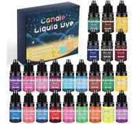 TEMU Un set de 24 colores de 5ML de concentrado para jabón artesanal, velas de aromaterapia, colorante musical para pinchar, de color para en la producción de artículos