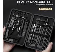 TEMU Un set de 24 cortaúñas de acero inoxidable de precisión, que tijeras y afiladas para uñas, para el cuidado de . Es portátil y un regalo para tu , novia, pareja o , ideal para Halloween y Navidad.