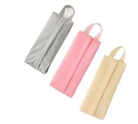 TEMU Un set de 3 organizadores de viaje, que una bolsa de maquillaje portátil y bolsas de almacenamiento para ropa interior y calcetines, lavable a , disponible en , rosa y marrón , para viajar