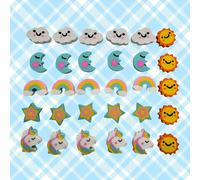 TEMU Un set de 30 de borrar con diseños como , sol, , estrellas, caballos y , como regalos de Pascua o como recompensas para actividades en el aula y en el hogar