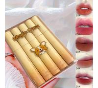 TEMU Un set de 5 labiales Corgi en terciopelo mate, de larga duración y para el uso diario de , perfectos para principiantes.