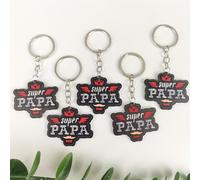 TEMU Un set de 5 regalos para , que un llavero con letrero de madera "Superpapa", para y . adiciones también son adecuadas para de la y se pueden utilizar como decoraciones de llaveros para coches.