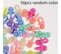 TEMU Un set de 50 adorables mini piezas de manualidades tipo , perfectas para crear tus propias joyas, pulseras, bolsos y dijes para teléfonos, ideal para mejorar proyectos artísticos