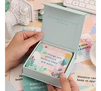 TEMU Un set de 50 tarjetas de afirmaciones motivacionales diseñadas para mujeres, con citas inspiradoras para el diario, la atención y la meditación.