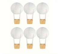 TEMU Un set de 6 colecciones con 43 piezas de decoración de mesa, que faroles de papel, cestas de madera y palitos, para de y fiestas de