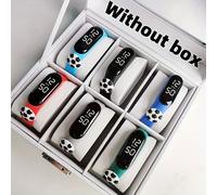 TEMU Un set de 6 figuras creativas de fútbol con pulsadores LED y muñequeras con pantalla táctil, un reloj moderno y que no puedes perder para los entusiastas del fútbol