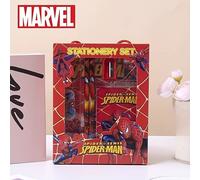 TEMU Un set de 6 piezas de -Man de Marvel, que una regla, lápices, un cuaderno de dibujo y una de regalo de papelería de oficina, para de San Valentín, Pascua, Halloween y otras ocasiones festivas