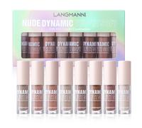 TEMU Un set de 8 de ojos líquidas de niebla en Nude Dynamic Velvet, que se aplican y se mezclan sin . Tienen una , no son pegajosas y un uso de larga duración. Adecuadas para todo tipo de piel.