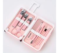 TEMU Un set de manicura de viaje de 12 piezas que cortaúñas, tijeras para uñas, herramientas de , y más