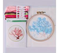 TEMU Un set de materiales de bordado para principiantes, con un diseño de árbol de rosa. kit es para adultos y con herramientas, lo que te empezar a crear de , de una forma para el .
