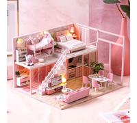 TEMU Un set de rompecabezas 3D de madera de capa de una pequeña casa, mini temática de dormitorio y a , como regalo de o festivo (no pegamento ni baterías).