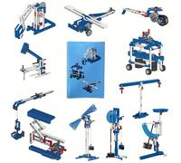 TEMU Un set para niños con bloques de construcción mecánicos, diseñado para fines educativos, que a los aprender sobre programación multi-tecnología a través de un combinado, como regalos de Navidad