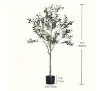 TEMU Un Solo Artificial, un en , con una Grande con y de Artificiales, Adecuado para Salas de Estar Modernas, Oficinas en Casa, Decoración de Jardín Interior y Exterior, Decoraciones Navideñas