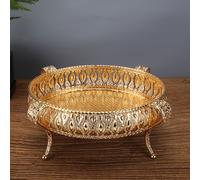 TEMU Un solo bandeja de postre de metal, un elegante de frutas rectangular ideal para , para guardar snacks y servir como pieza decorativa en tu escritorio, versátil para todo el año