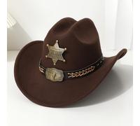 TEMU Un sombrero de vaquero resistente con diseño de estrella de puntas y , para a caballo, picnics, senderismo, conducir al y fiestas