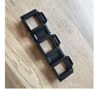 TEMU Un soporte de pared que puede sostener tres baterías Parker de 20V, un organizador de herramientas, para suministros de limpieza del hogar y entusiastas, un estante de almacenamiento versátil.