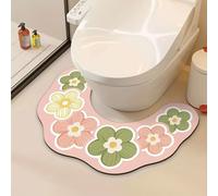 TEMU Un tapete de baño de U, diseñado con un estilo minimalista, que de absorción de agua y secado rápido. de, tapete antideslizante es adecuado para uso doméstico y se envía en un solo paquete.