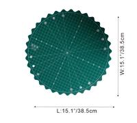 TEMU Un tapete de corte giratorio de 14 pulgadas, auto-curante, de PVC, multifuncional, lavable, adecuado para coser, patchwork, y material de oficina.