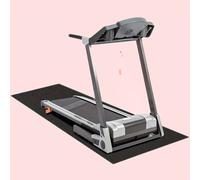 TEMU Un tapete de ejercicio de goma duradero, adecuado para caminadores, bicicletas y cuerdas para saltar - Tapete de protección para que reduce y absorbe , en negro