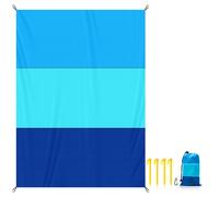 TEMU Un tapete de playa a prueba de arena que es plegable, equipado con estacas de , adecuado para camping al , viajes, vacaciones y senderismo. de poliéster, es extra grande, y para picnics en .