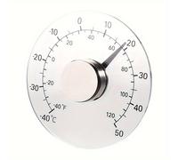 TEMU Un termómetro de ventana individual, para uso interior como exterior, con un dial transparente y sin necesidad de pilas, que proporciona de precisas para tu hogar, oficina o patio.