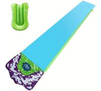 TEMU Un tobogán inflable gigante de 197 pulgadas de largo y 29 pulgadas de ancho, para césped, patios traseros, piscinas y uso al - Disponible en azul y se puede utilizar en 18 .