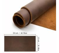 TEMU Un trozo de cuero , de 1.8-2.1 de grosor, de cuero de completo curtido al aceite, ideal para manualidades, costura, carteras y de hobby