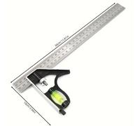 TEMU Un versátil juego de herramientas de carpintería ajustable - de acero inoxidable, medidor de y regla - No eléctrico, duradero y muy