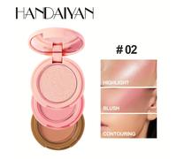 TEMU Un versátil para maquillaje que una paleta de e iluminador, bronceador , en polvo , iluminador y una paleta de de ojos rosa-marrón con espejo