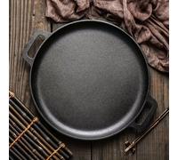 TEMU Un versátil parrilla de hierro fundido para pizza, y panqueques - Compatible con estufas de inducción, lo que la convierte en una opción ideal para cocinas domésticas como para cocinar al