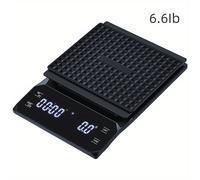 TEMU Una báscula de café de precisión con pantalla, temporizador electrónico, ideal para la cocina, pesar artículos y envíos postales (no requiere pilas)